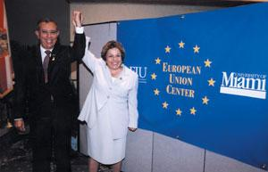  Florida International President Modesto A. Maidique and University of Miami President Donna E. Shalala